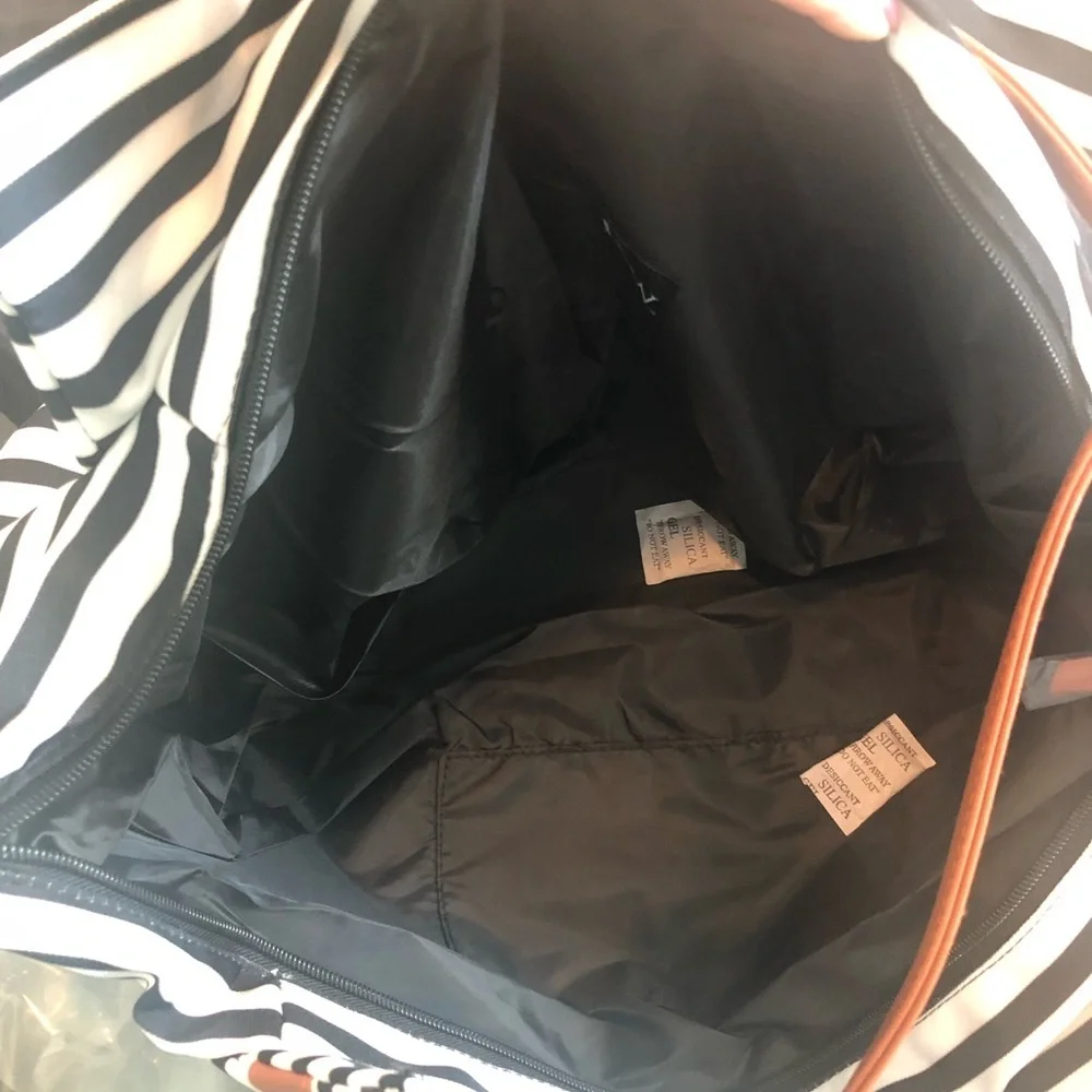 DSW striped Canvas Bag